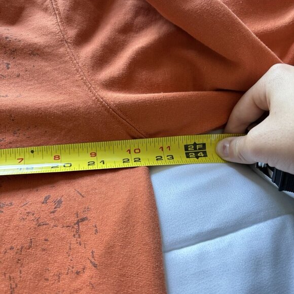 Fall Pumpkin Scarecrow Shirt Long Sleeve Orange Studded Womens Size Large Autumn - Picture 5 of 7